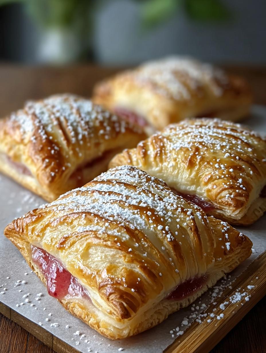 Delicious Rhubarb Puff Tart Pockets step photo