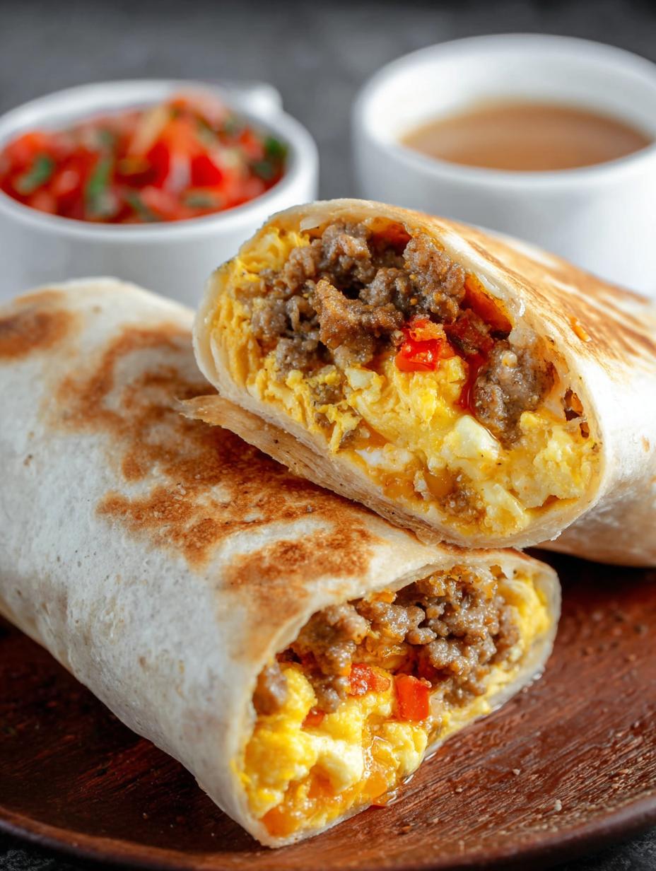 Sausage Breakfast Burritos step photo
