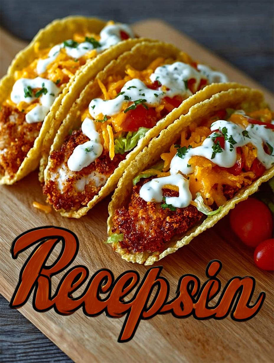 Dill Pickle Ranch Smash Chicken Tacos with Crispy Cheese step photo