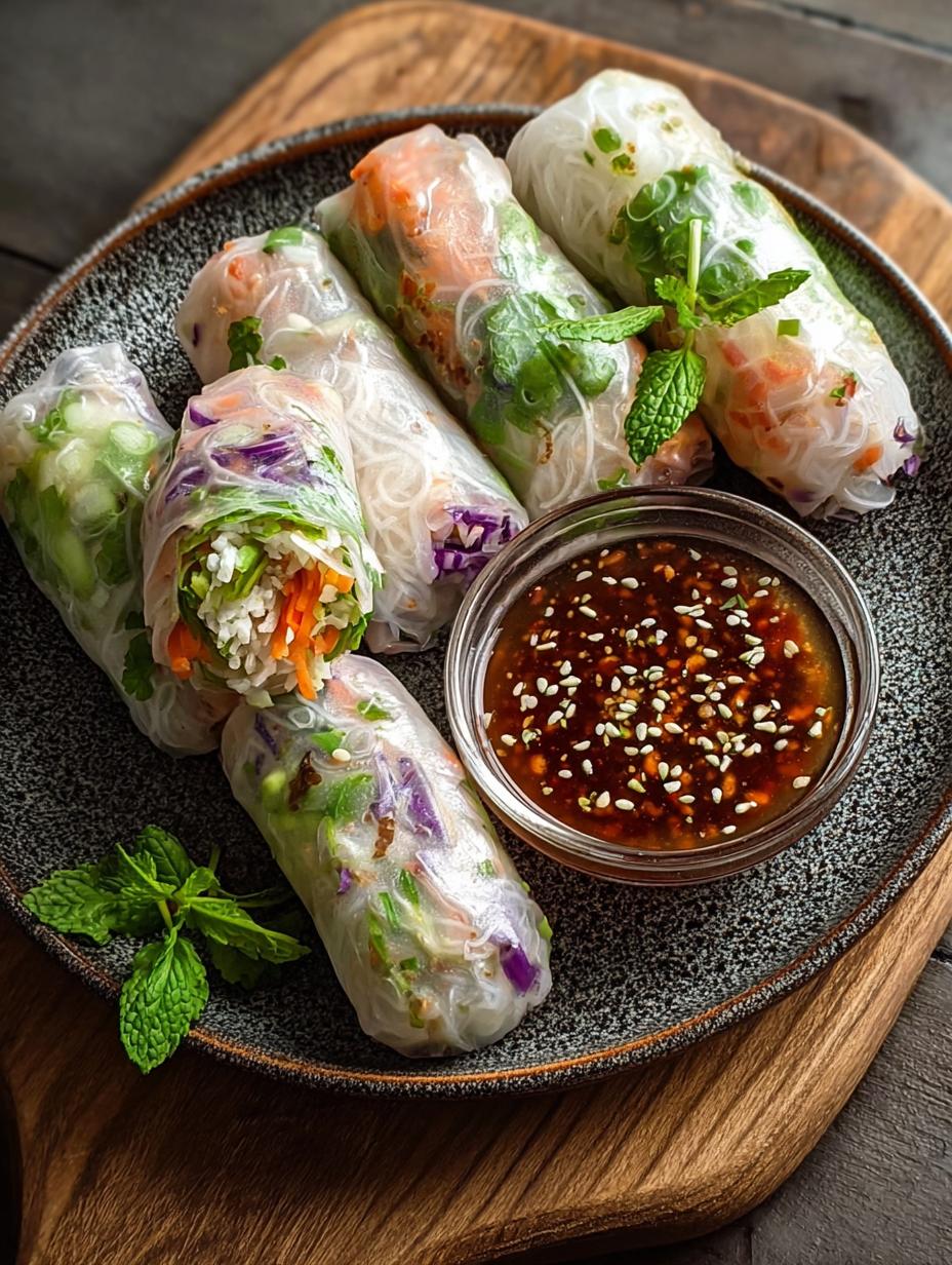 Air Fryer Rice Paper Noodle Rolls You’ll Love ingredients