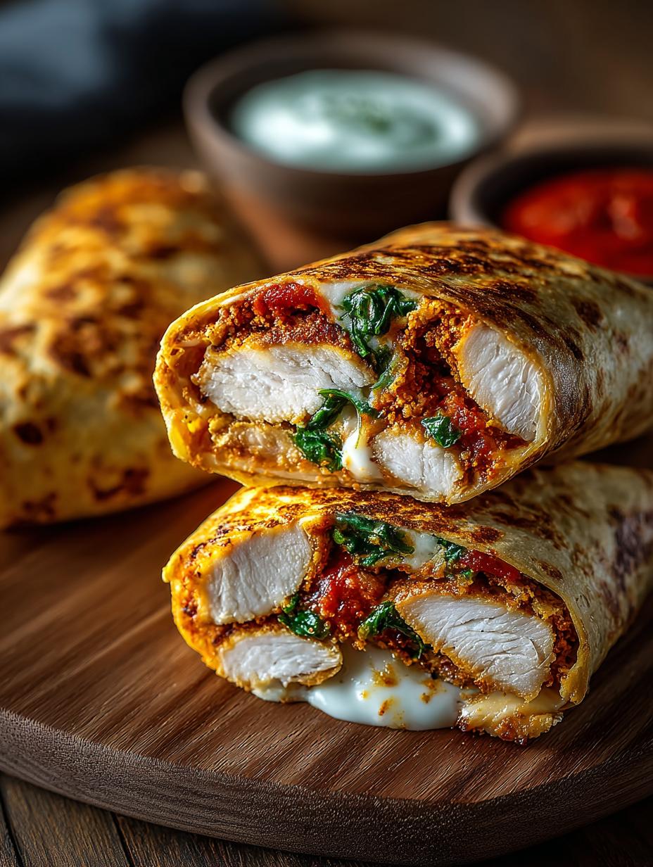 Crispy Chicken Mozzarella Wraps for Flavor-Packed Meals ingredients