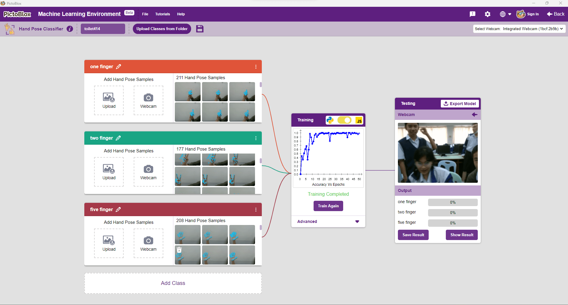 โครงงาน Arduino: Smart Toilet โดย PictoBlox และ Machine Learning