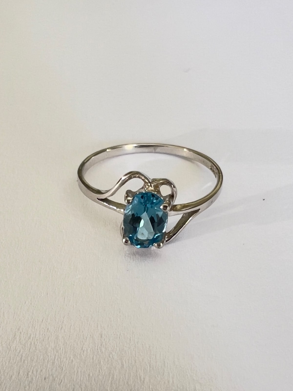 Bague argent topaze naturelle Unique