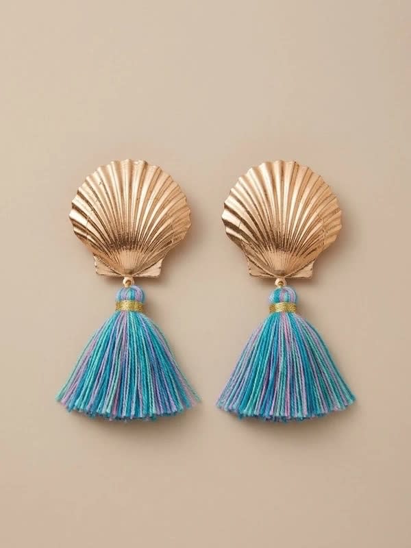 Boucles d'oreilles dorées pompons