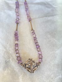 Collier argent Améthystes 2