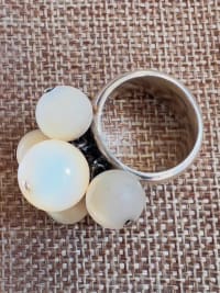 Bague nacre argent 2