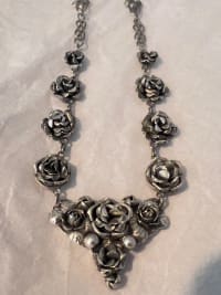 Collier de roses argent Fratelli Peruzzi 1
