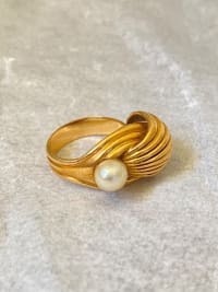 Bague or sculpturale 2
