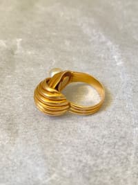 Bague or sculpturale 3