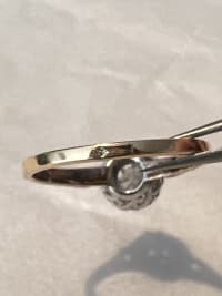 Bague solitaire 2 ors 2