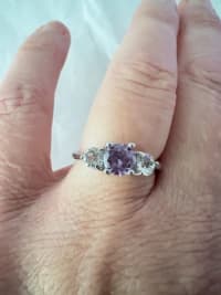 Bague Améthyste et Topaze 1