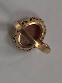 Bague or camée coquillage 3
