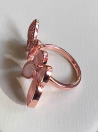 Bague papillon rose 3