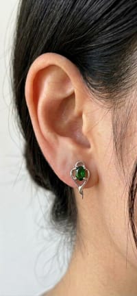 Puces d’oreilles collection émeraude 2