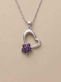 Pendentif Améthyste Cœur 1