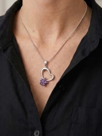 Pendentif Améthyste Cœur 2