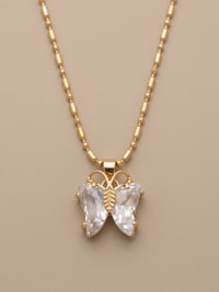 Pendentif Diamant Papillon Édition limitée doré 1