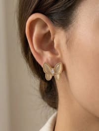 Boucles d’oreilles papillon doré 2