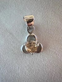 Pendentif Saphir orange 2