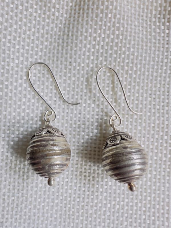 Boucles d’oreilles argent perles