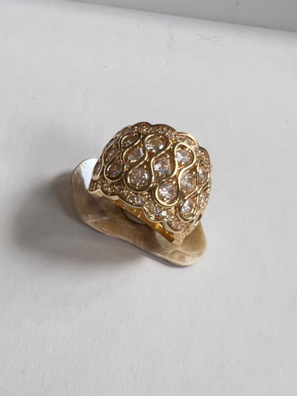 Bague jonc dorée
