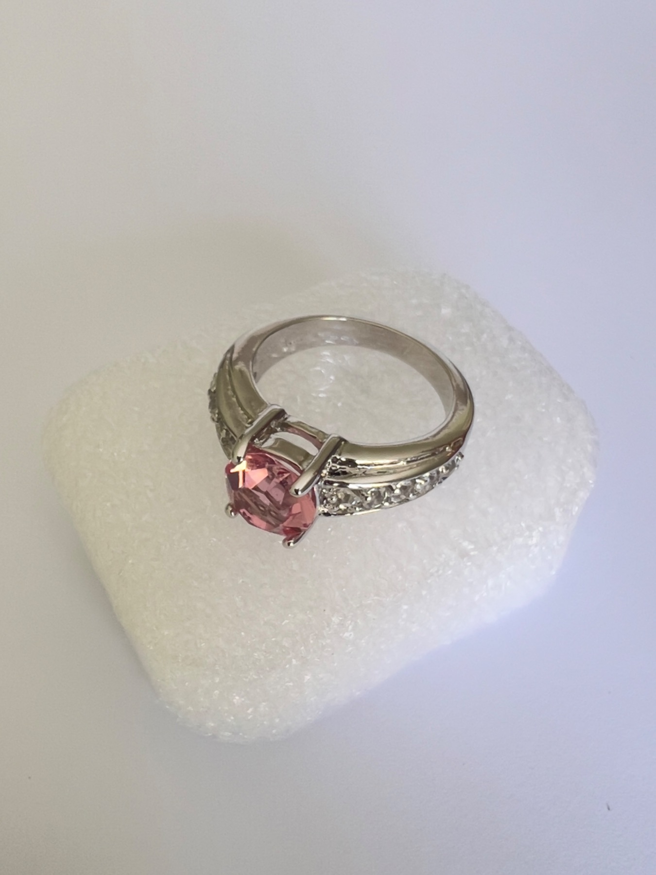 Bague Saphir rose Edition limitée argenté 2