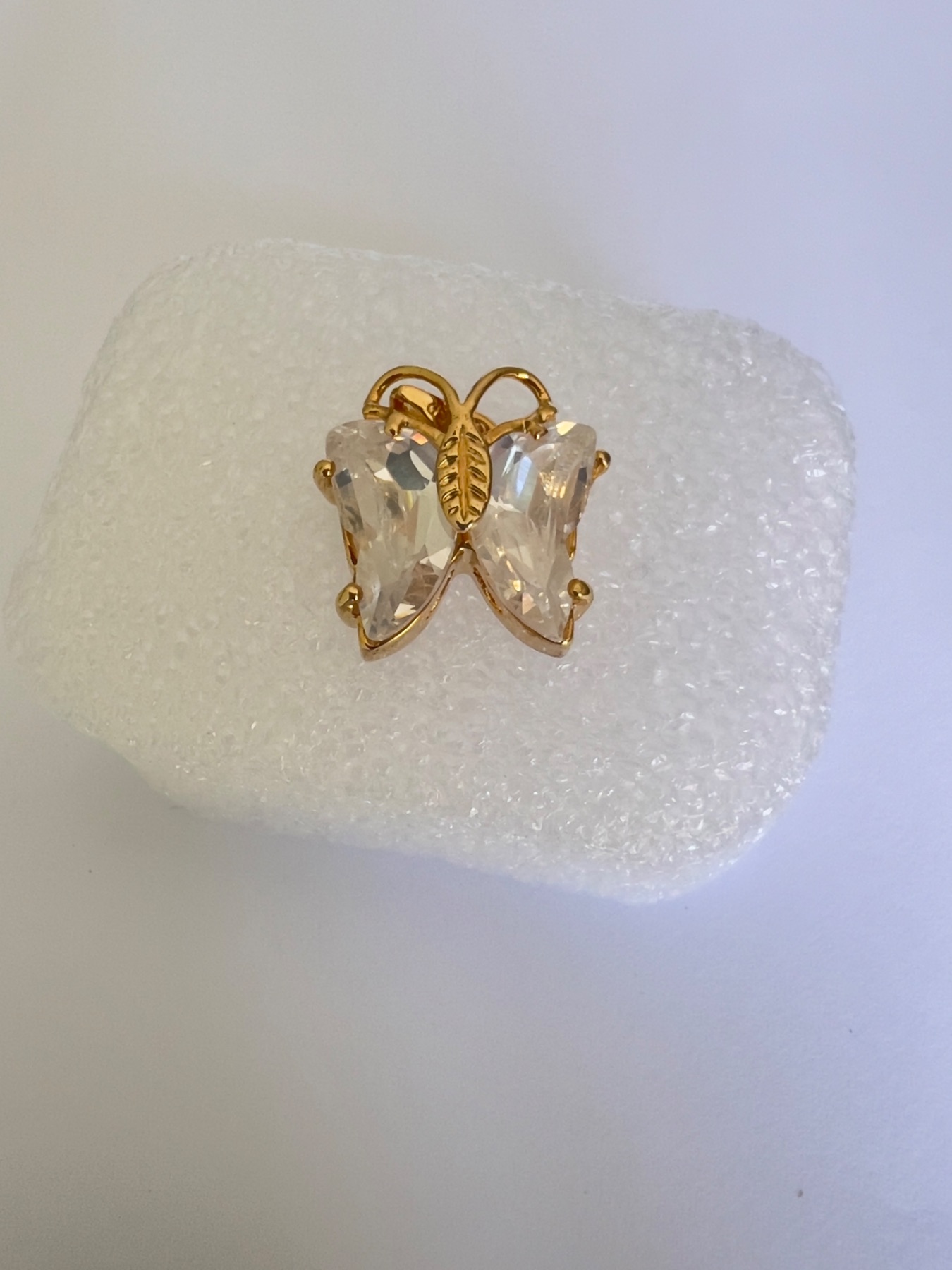 Pendentif Diamant Papillon Édition limitée doré  2