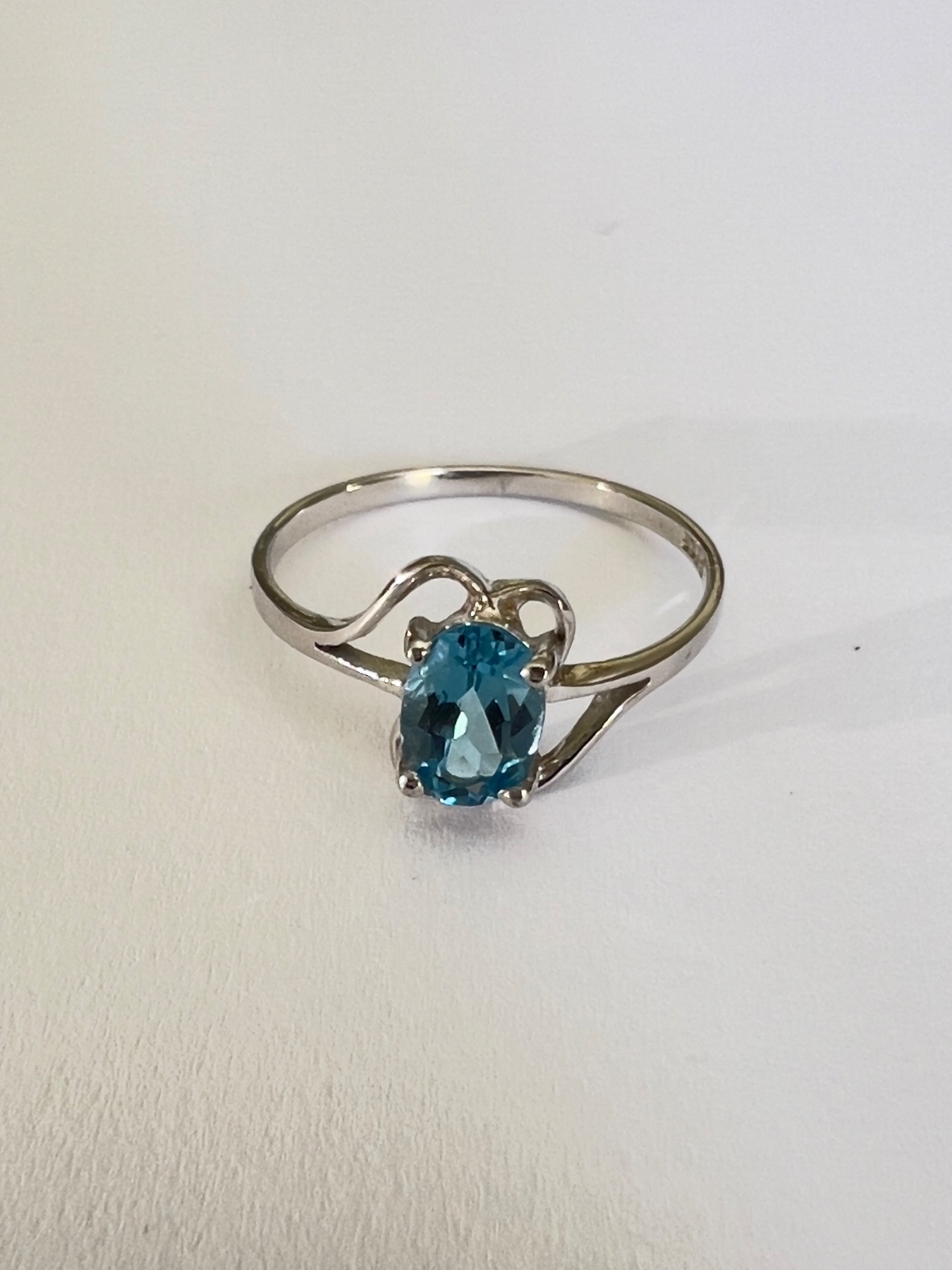 Bague argent topaze naturelle Unique