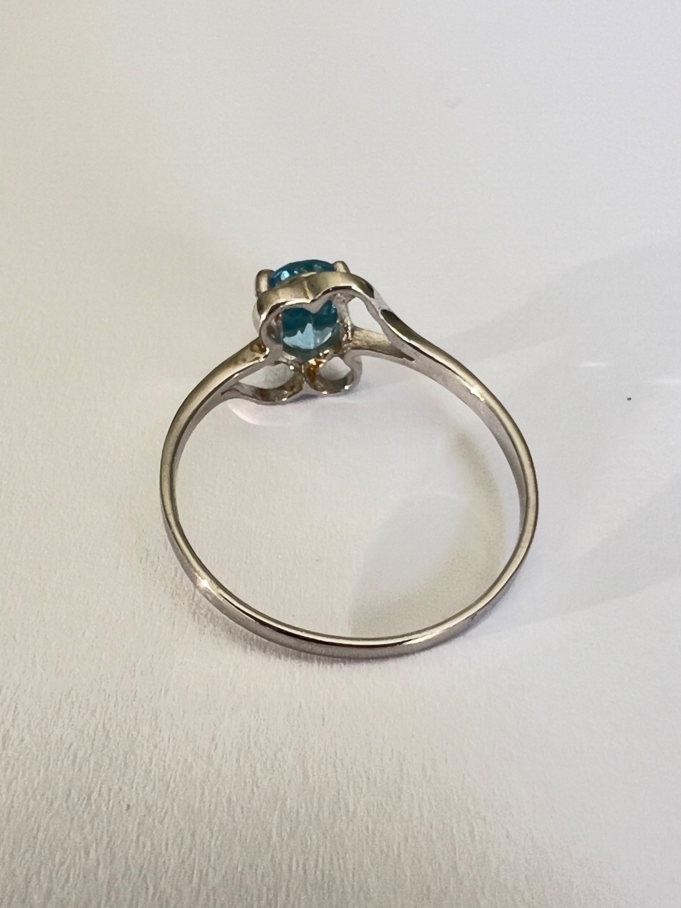 Bague argent topaze naturelle Unique  3