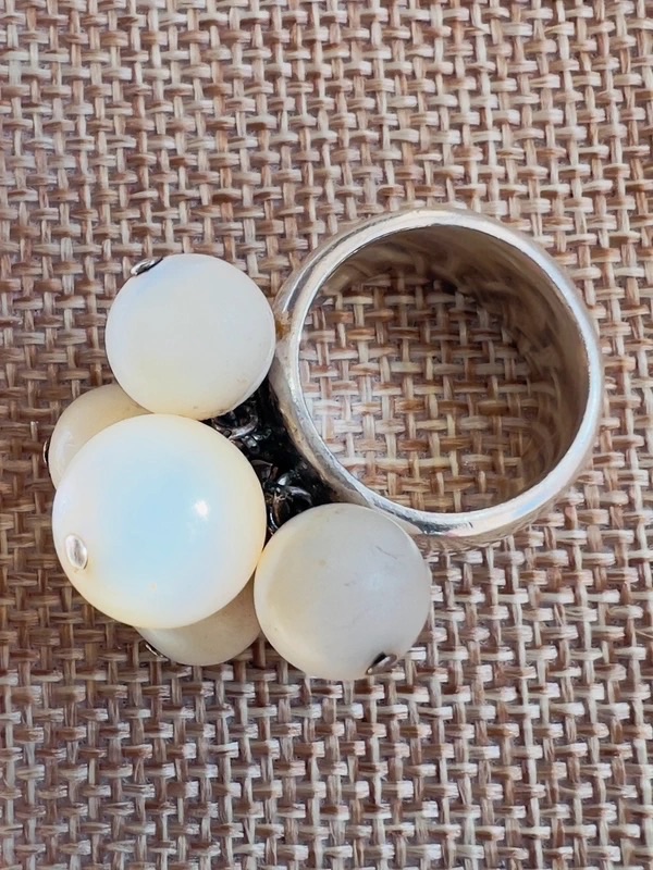 Bague sculpturale argent  2