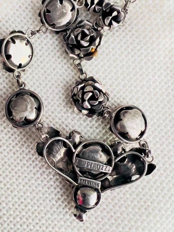 Collier de roses argent Fratelli Peruzzi  2