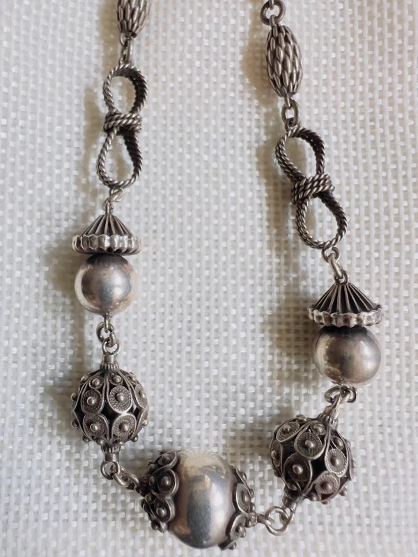 Collier argent 800 Fratelli Peruzzi filigrane 3
