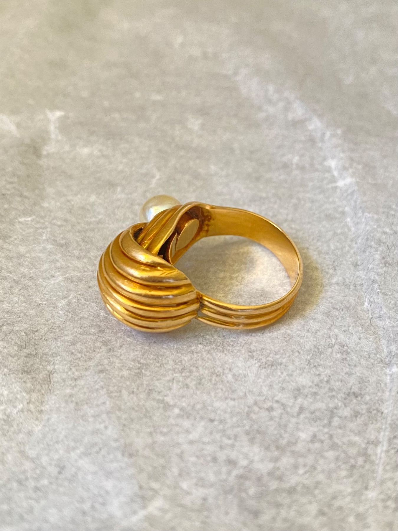 Bague sculpturale or Vintage  3