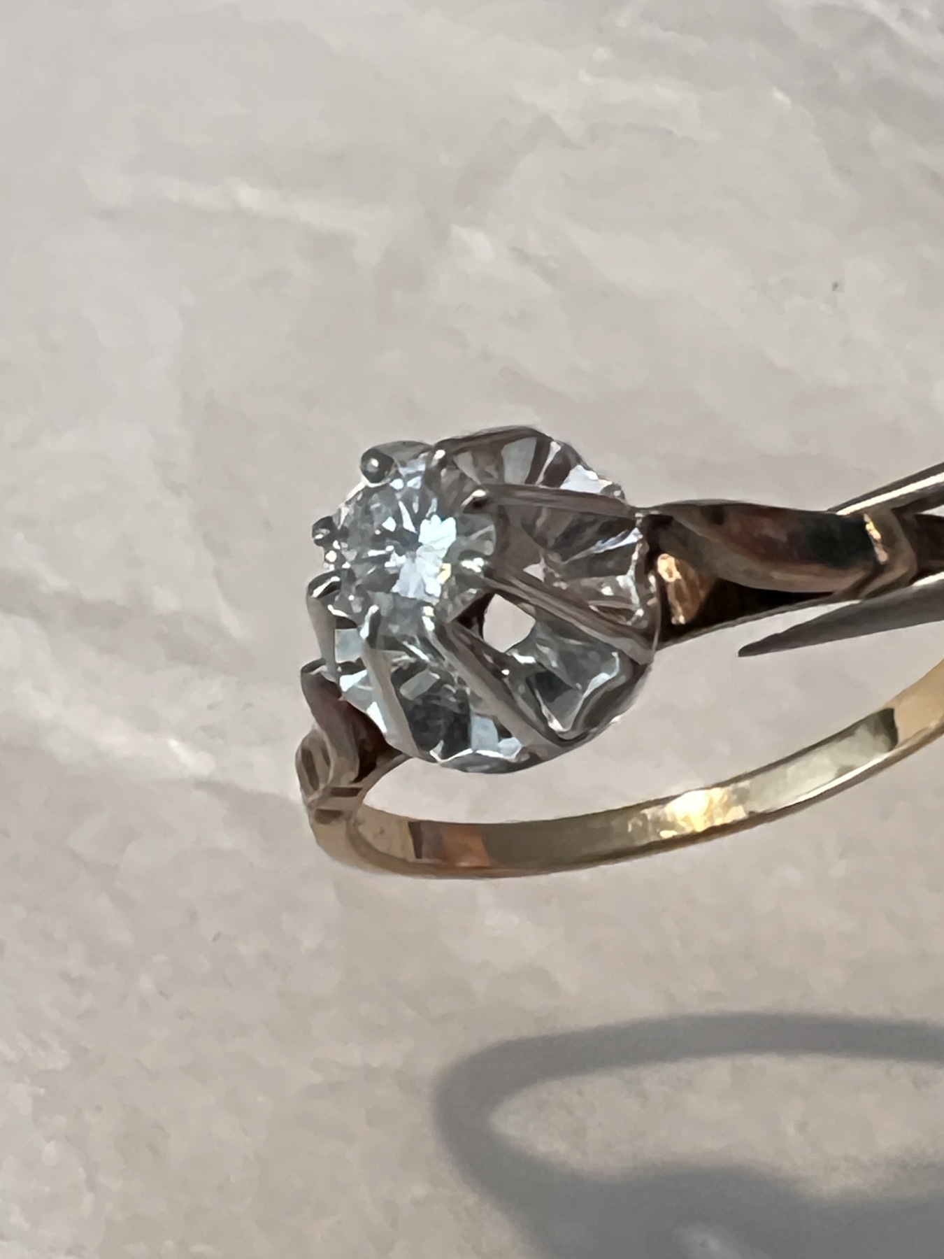 Bague solitaire 2 ors  3