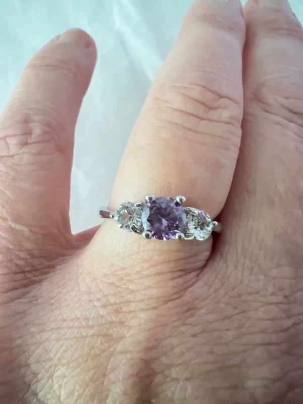 Bague Améthyste et Topaze