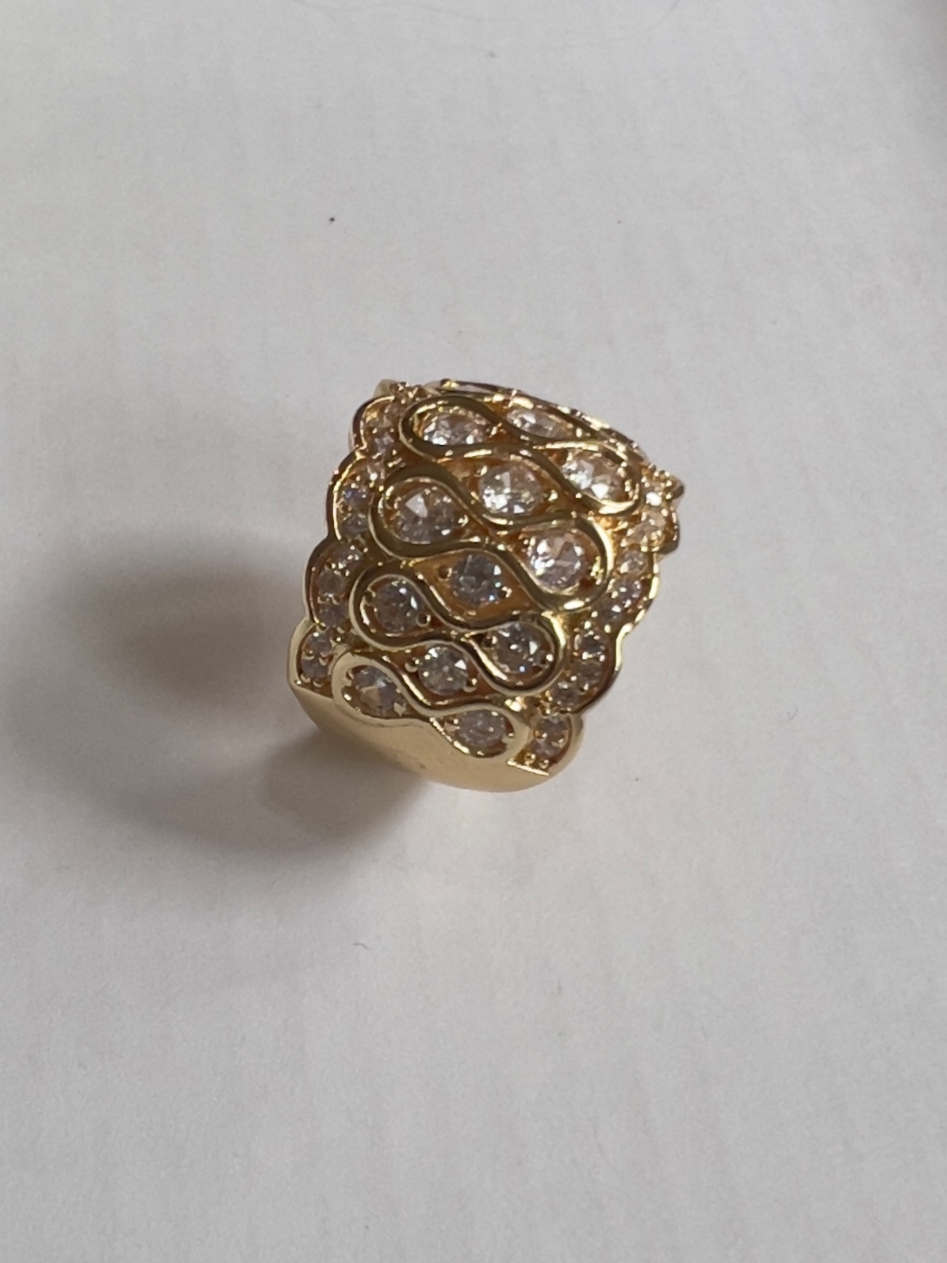 Bague jonc dorée  2