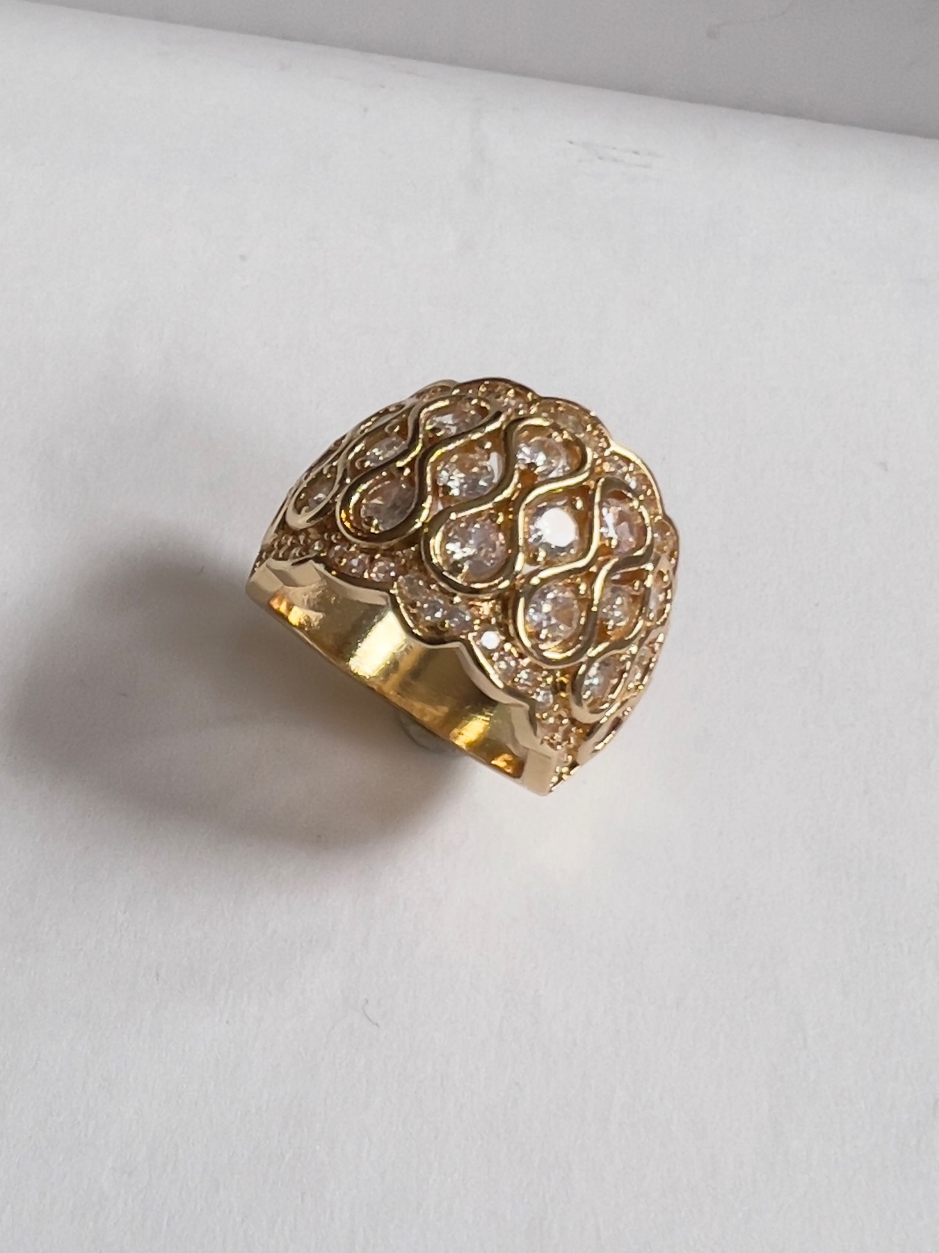 Bague jonc dorée  3