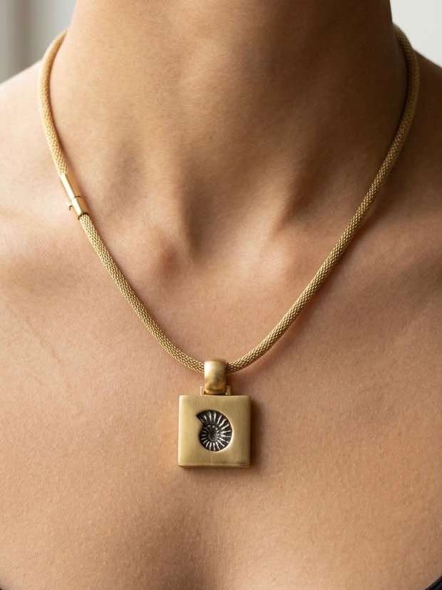 Collier amonite Pierre Lang 