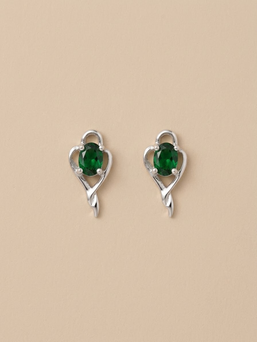 Puces d’oreilles collection émeraude 