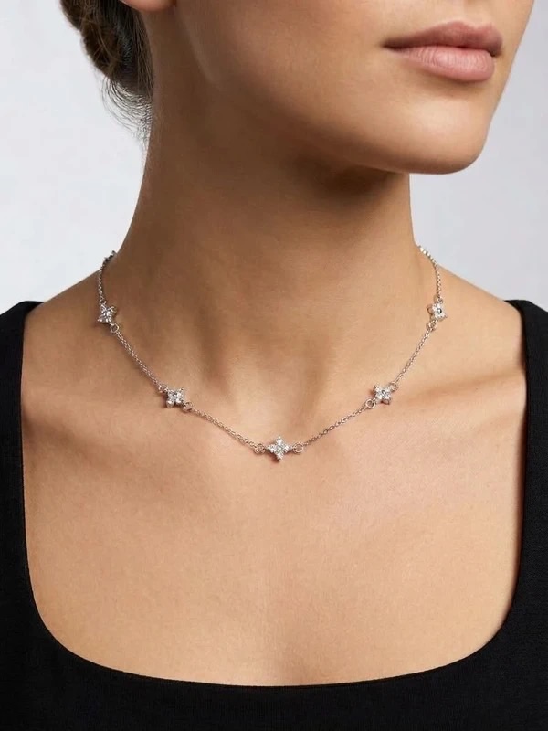 Collier argent étoile