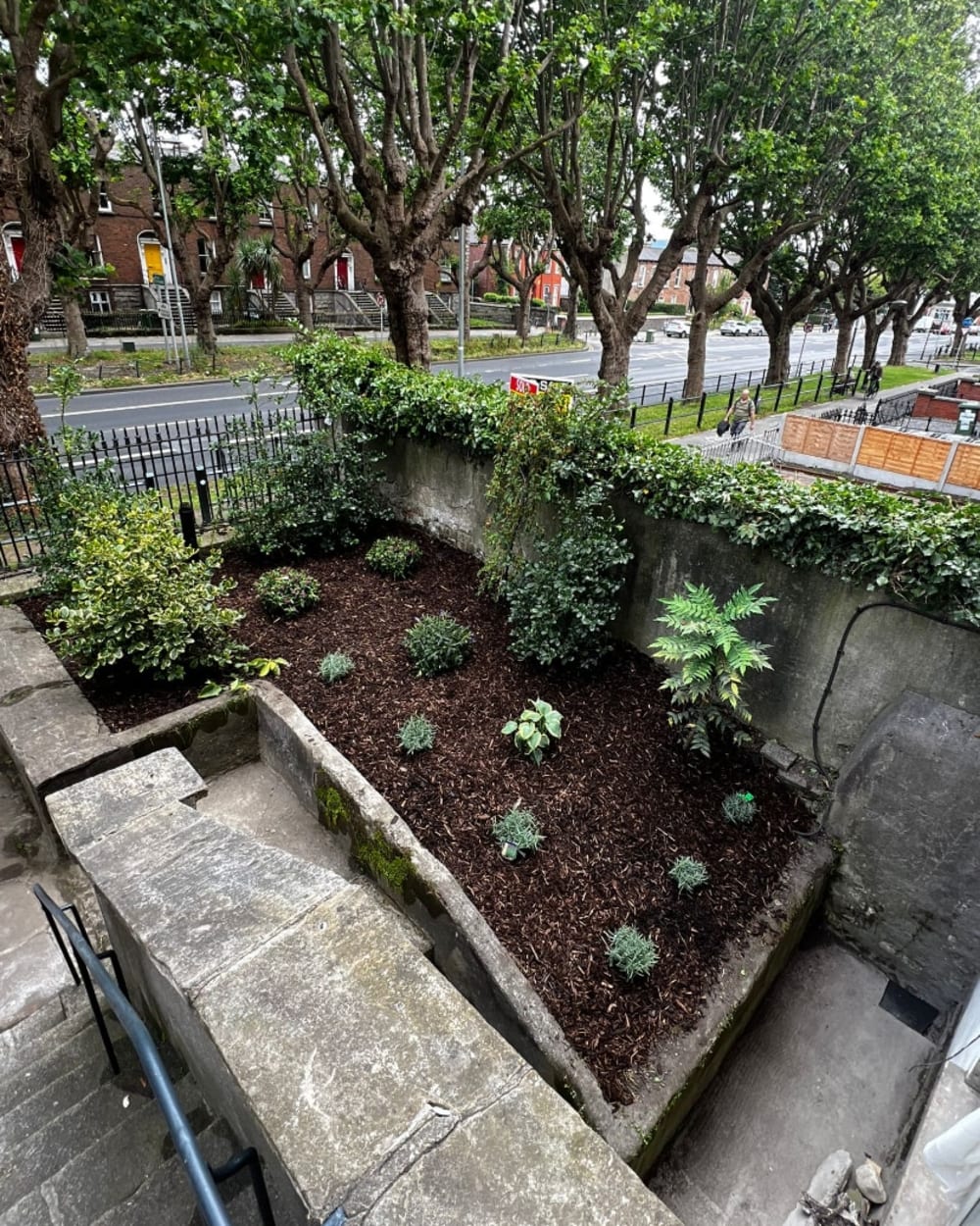 After landscaping