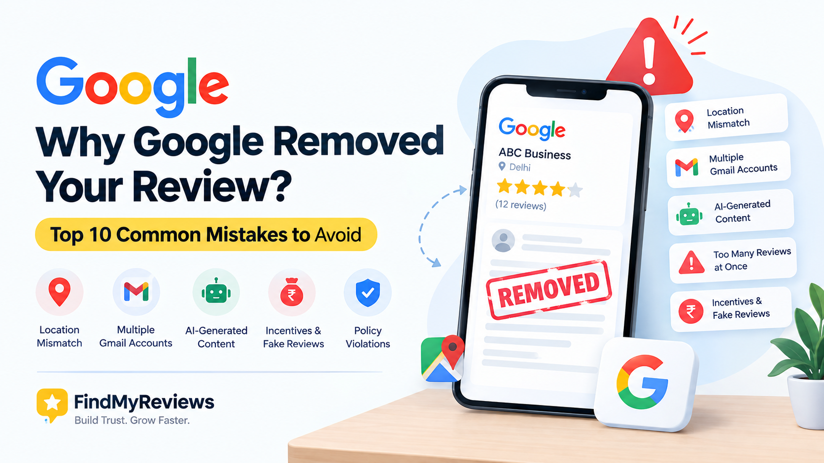 Top Mistakes: Why Google Removed Your Review