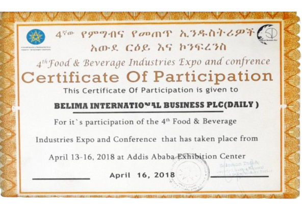 Certificate of Excellence