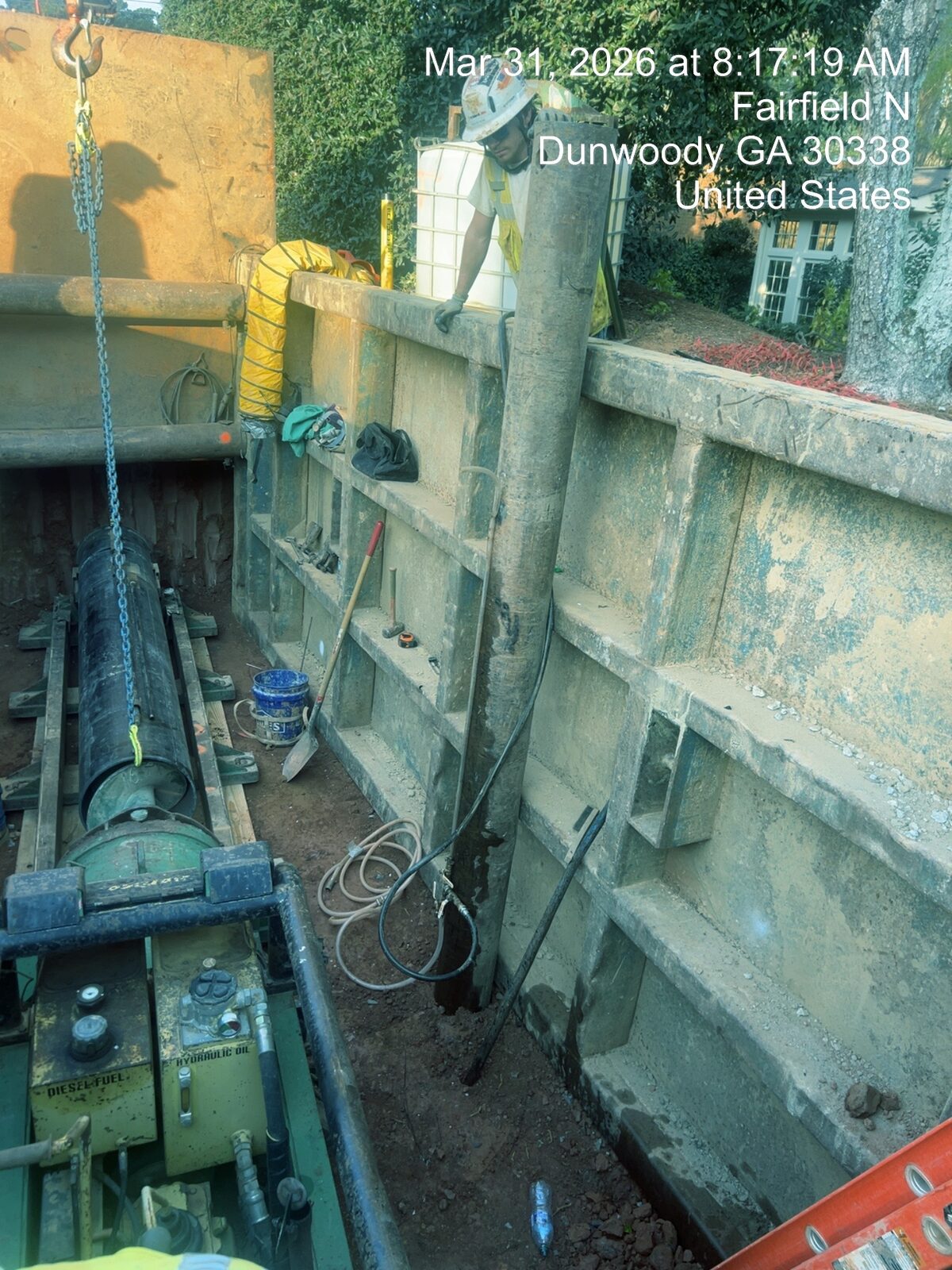 Jack and bore tunnel operation, AI-generated for the Renée Group website