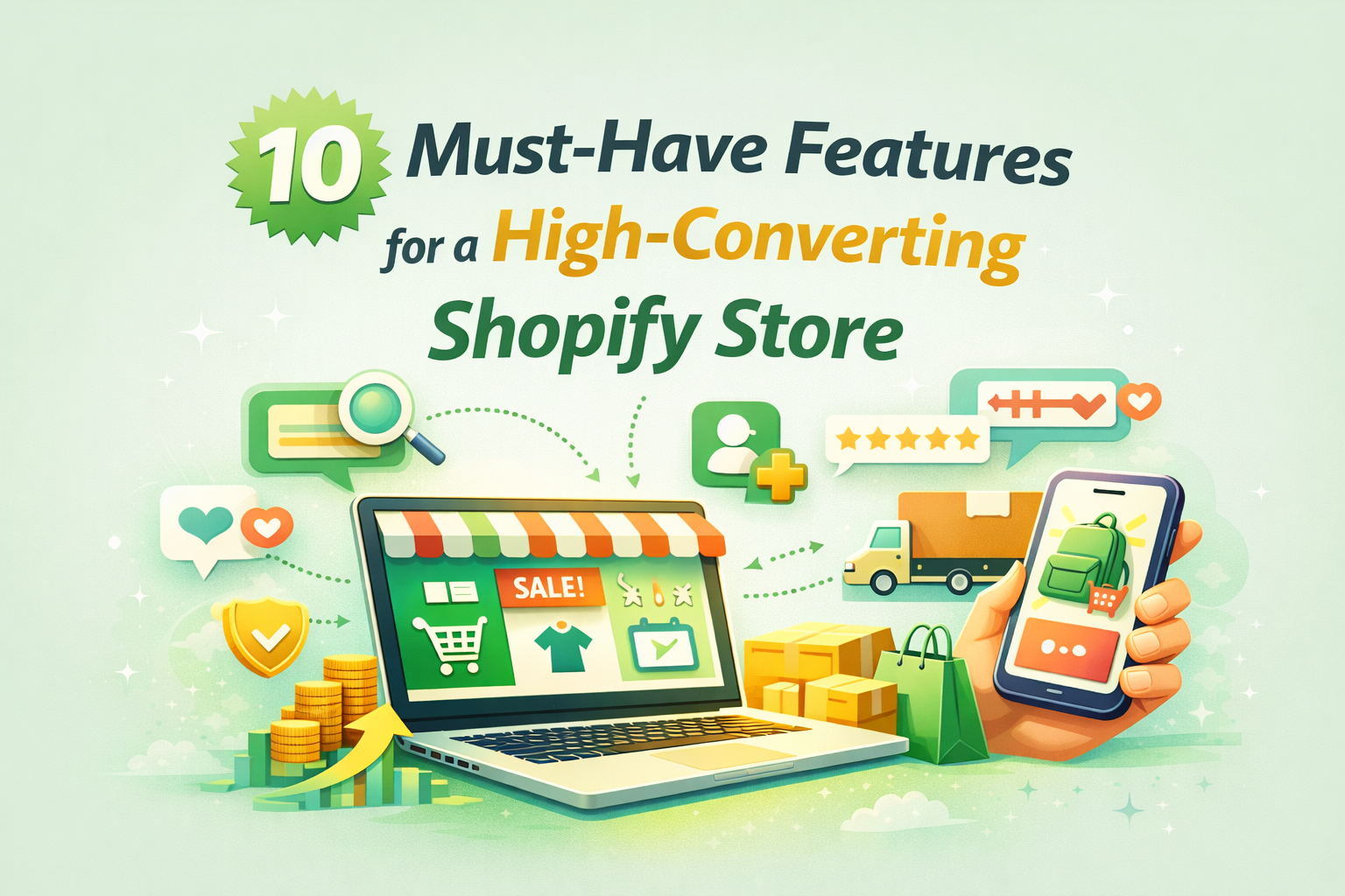 10 Must-Have Features for a High-Converting Shopify Store