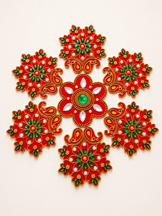 Acrylic Rangoli | 7Pcs | 16 inch
