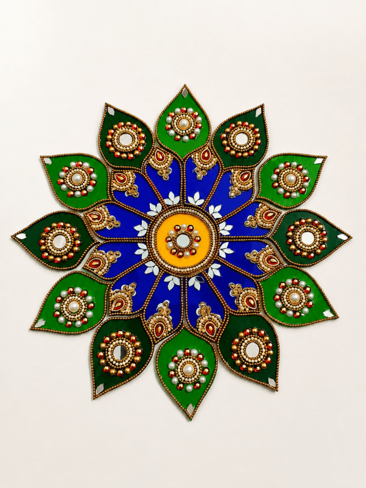 Acrylic Rangoli | 25 Pcs | 11 x 11 inch
