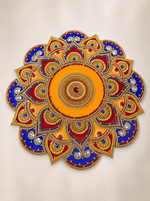 Acrylic Rangoli | 33 Pcs | 18 inch