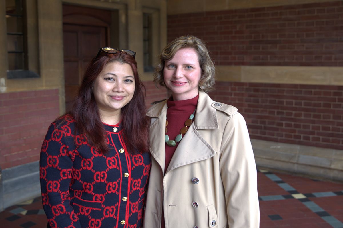 Participants in the Oxford Executive Leadership Program, including a CEO from the automobile industry and a senior executive from Malta, stand at Oriel College, University of Oxford—joining an elite cohort of global leaders.