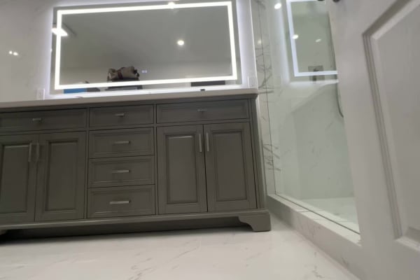 Bathroom remodel Toronto example — before and after shower renovation video